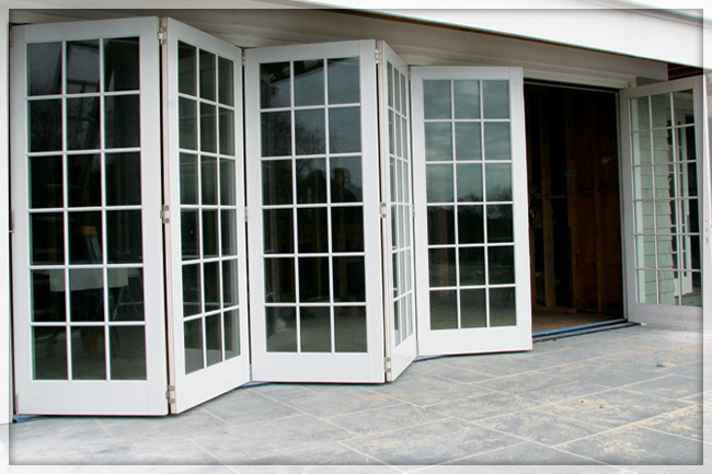 Custom Aluminum Bi Folding Doors With, Accordion Sliding Doors Exterior Design